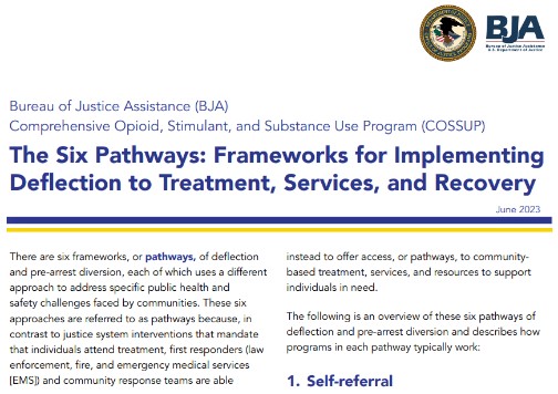 Thumbnail for The Six Pathways: Frameworks for Implementing Deflection to Treatment, Services, and Recovery